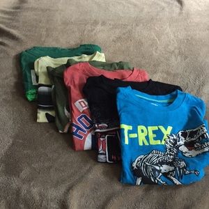 6 Short Sleeve Boy Tees Size 5T